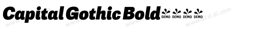 Capital Gothic Bold字体转换